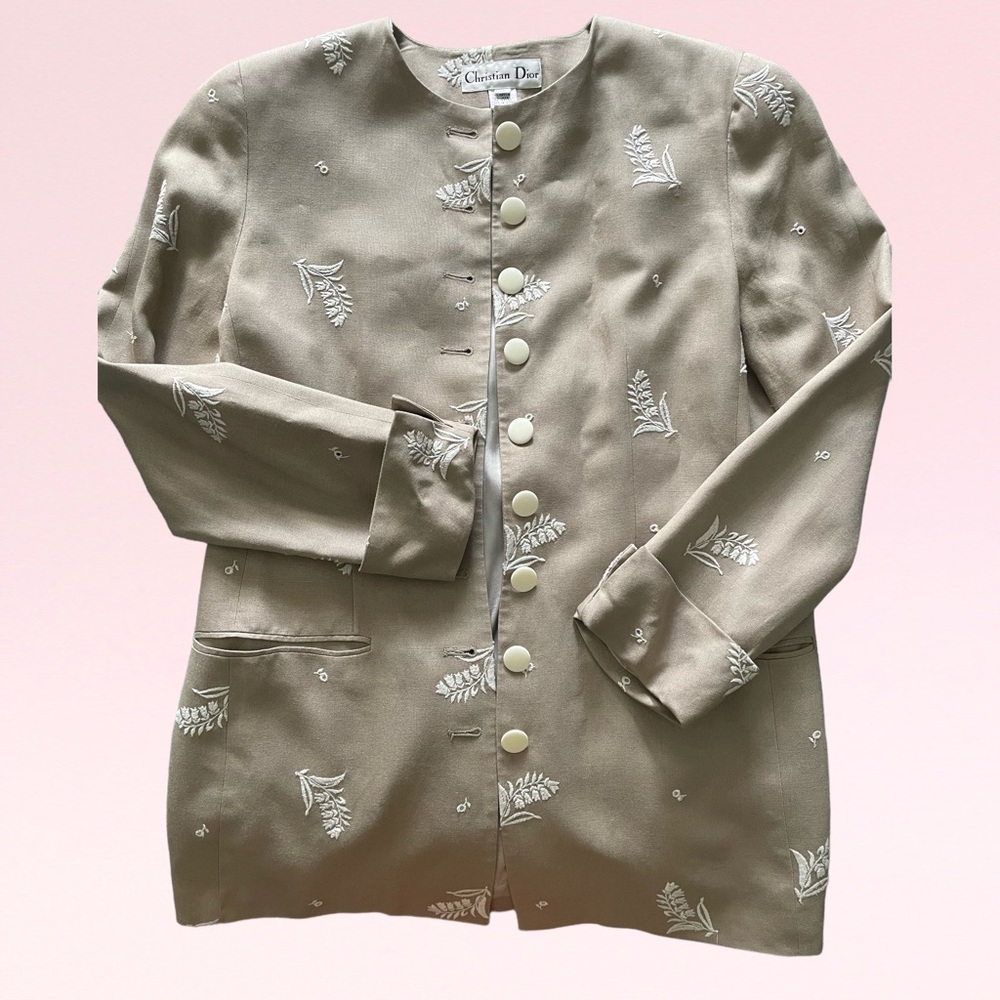 Vintage Christian Dior Linen Jacket